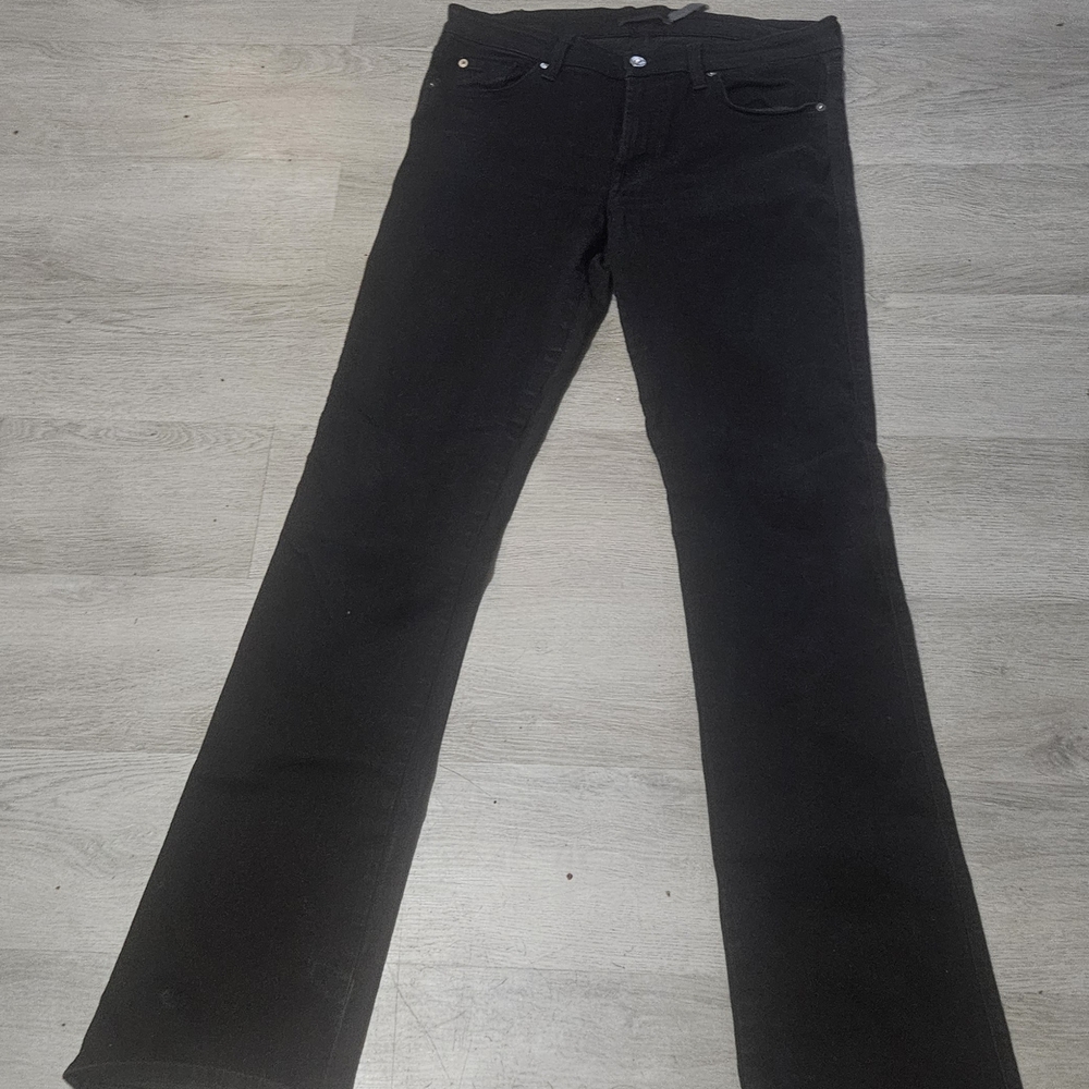 7 For All Mankind Women's Black Boot Cut Jeans SIZE 32